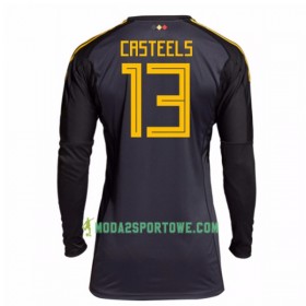 Koszulka Belgia Casteels 13 Bramkarska Mistrzostwa Świata 2018 Domowe Stroje Piłkarskie Długi Rękaw